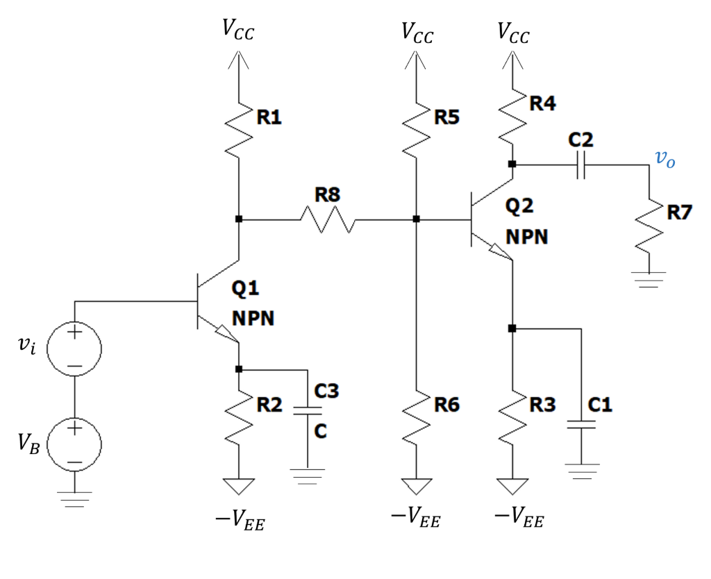 Solved Vi Using voltage amplifier model, find you of the | Chegg.com