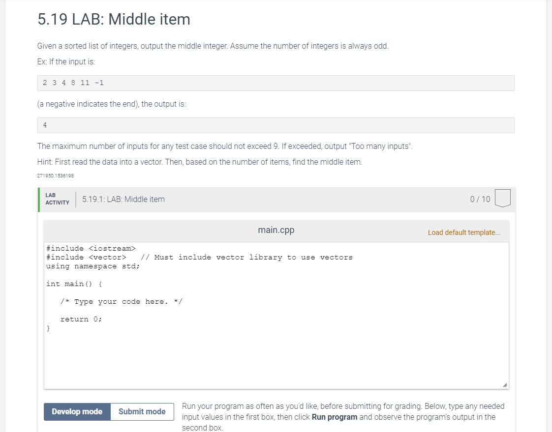 solved-5-19-lab-middle-item-given-a-sorted-list-of-chegg