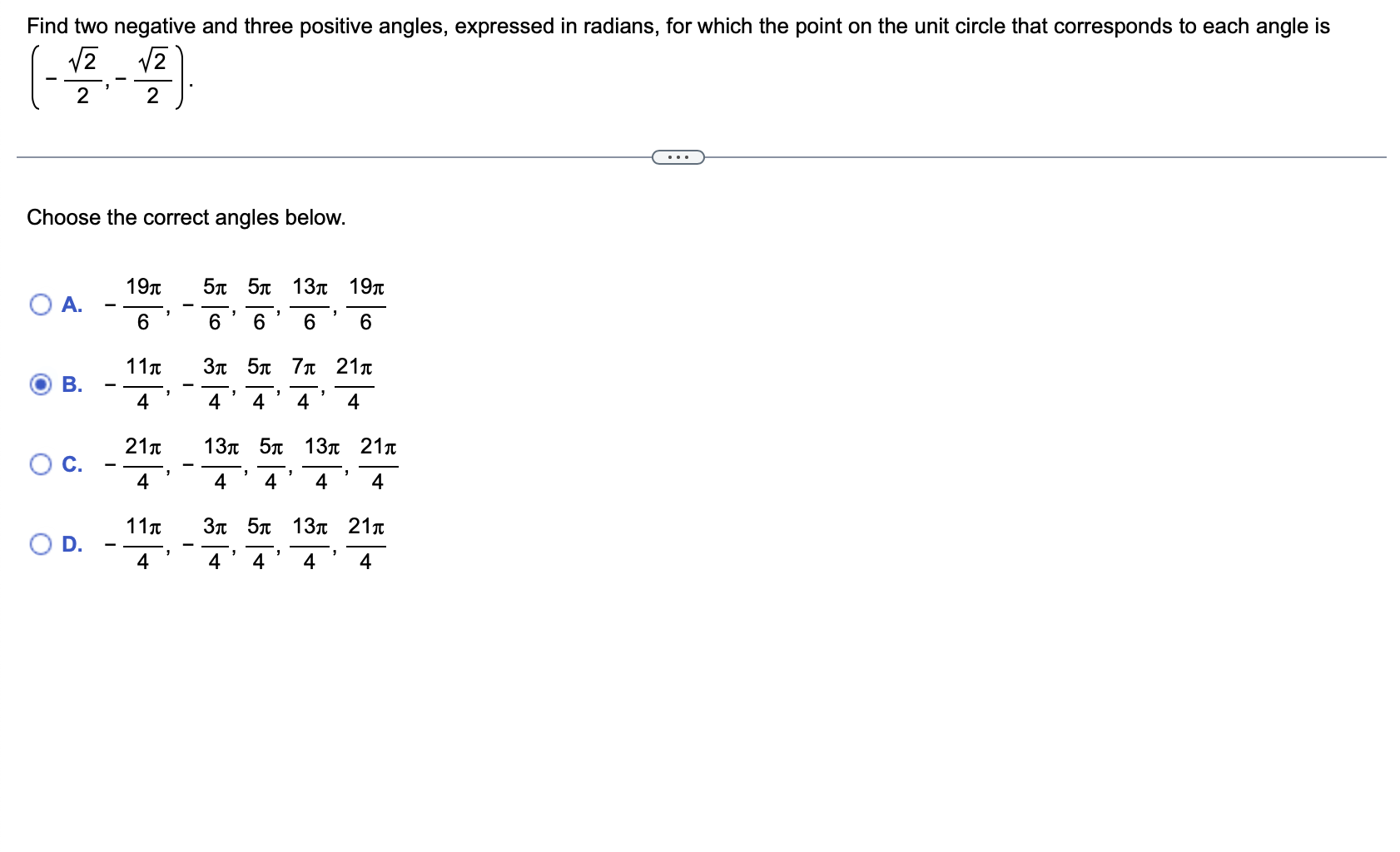 Solved Find two negative and three positive angles, | Chegg.com