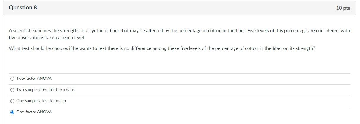 Solved Question 8 10 pts A scientist examines the strengths | Chegg.com