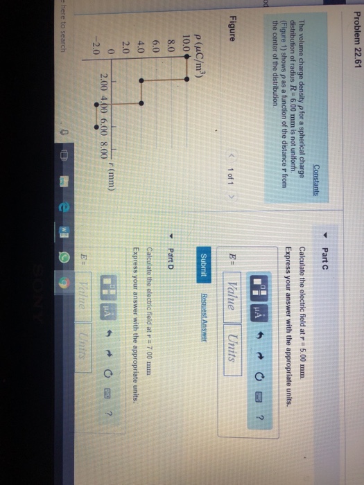Solved Problem 22.61 Part A Calculate the electric field at | Chegg.com
