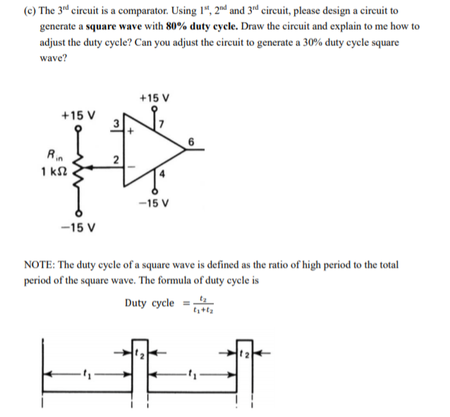 Solved Design problem 1. Here are three circuits (shown | Chegg.com