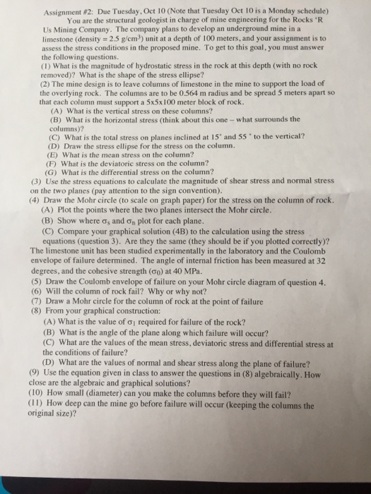 Solved Assignment #2: Due Tuesday, Oct 10 (Note that Tuesday | Chegg.com