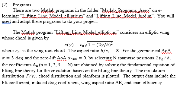 Solved (1) Formulation Given a wing planform whose chord is | Chegg.com