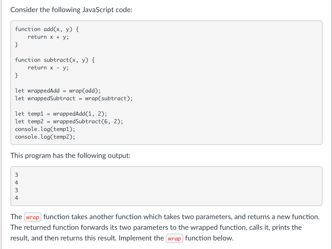 solved-consider-the-following-javascript-code-function-chegg