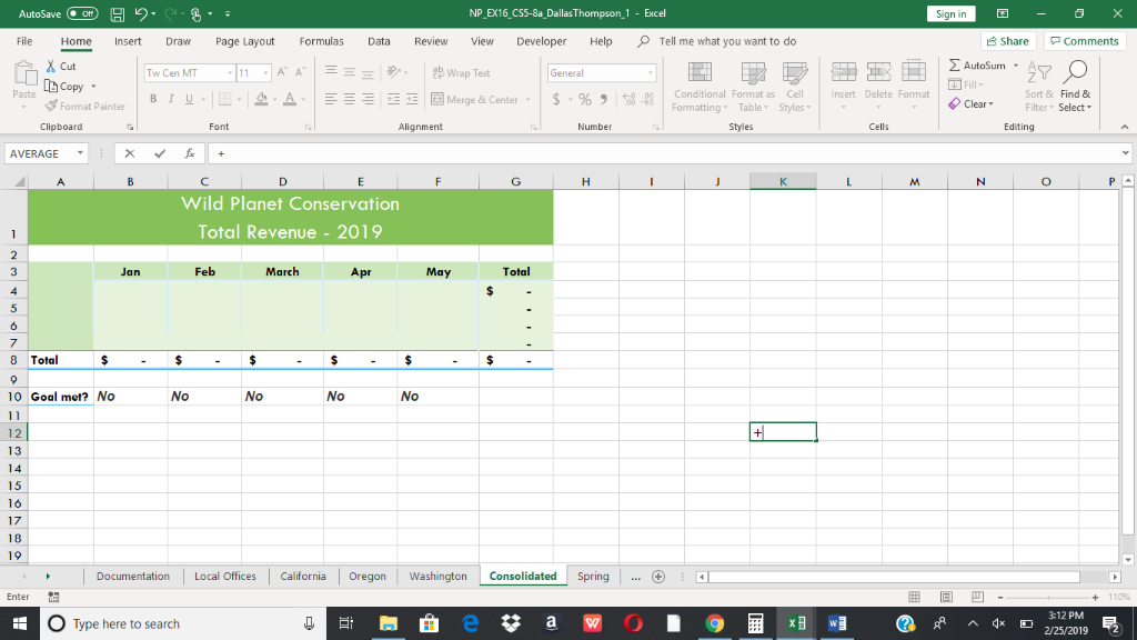 Switch to the Consolidated worksheet. Consolidate the | Chegg.com