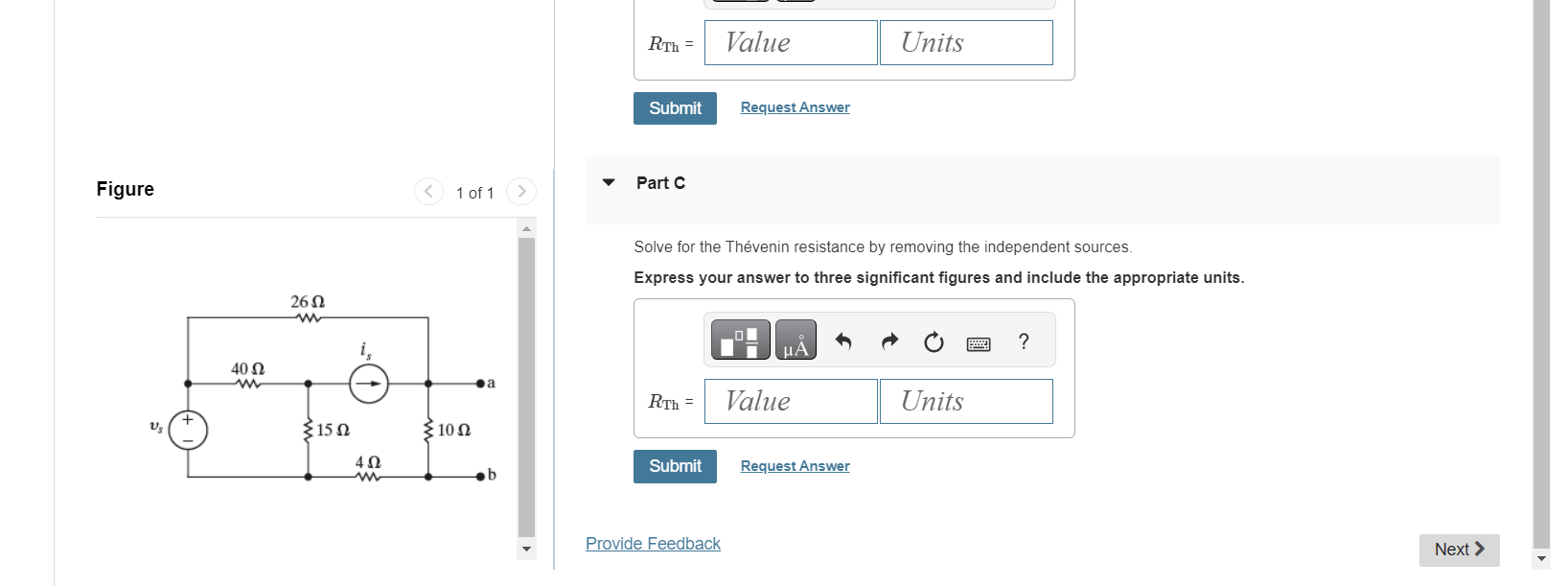 Solved Find The Thévenin Equivalent With Respect To The | Chegg.com