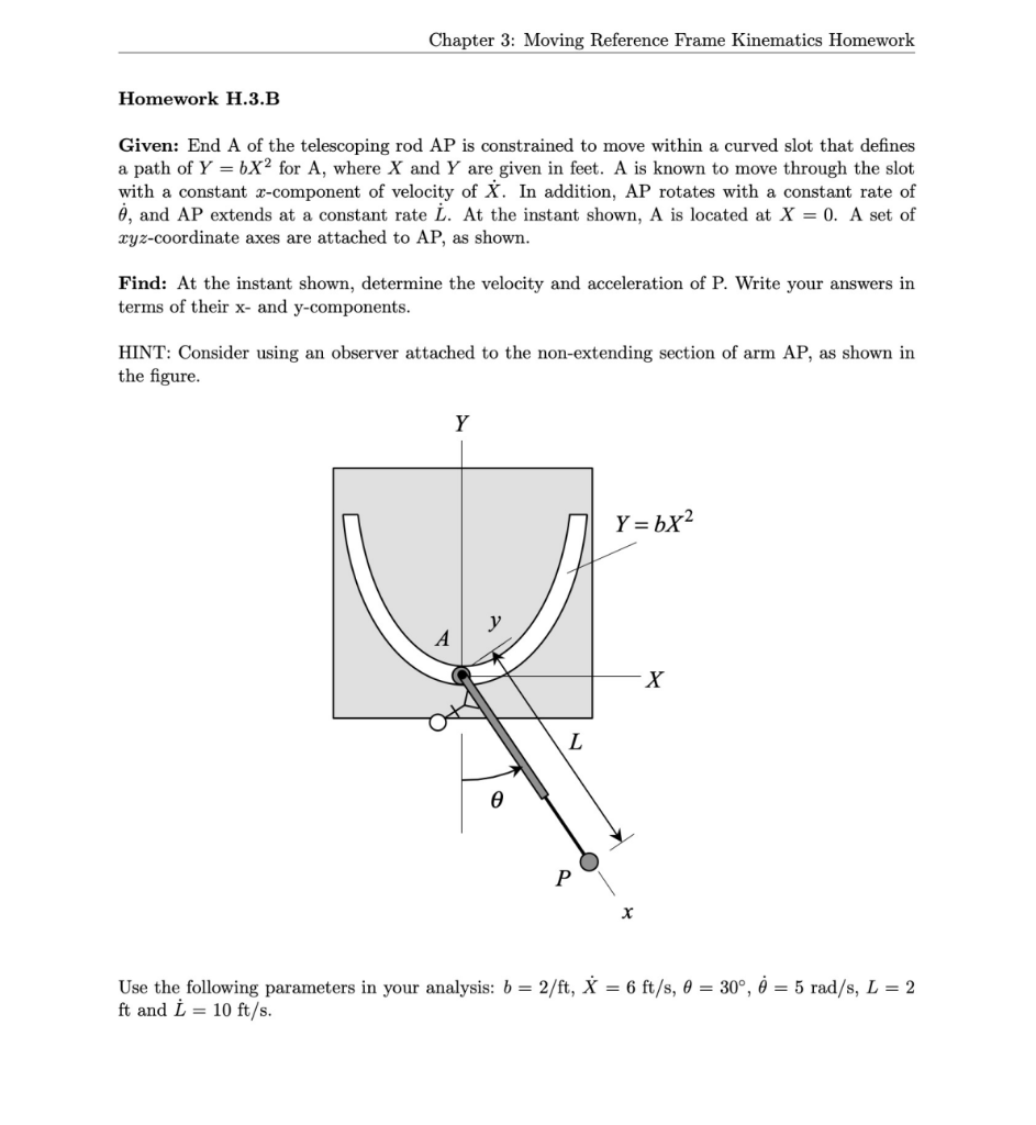 Solved Chapter 3: Moving Reference Frame Kinematics Homework | Chegg.com