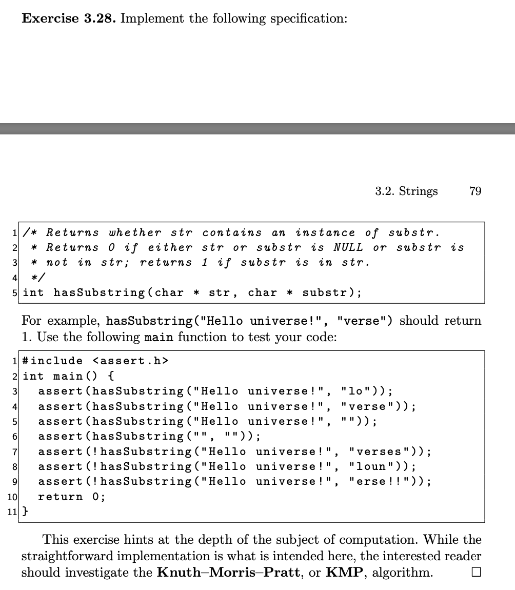 Solved Exercise 3.28. Implement the following specification: | Chegg.com