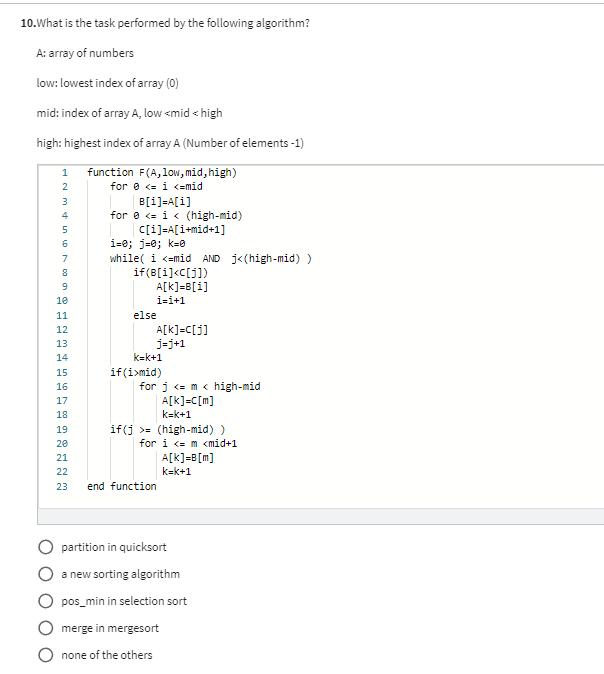 Solved WN 10.What is the task performed by the following | Chegg.com