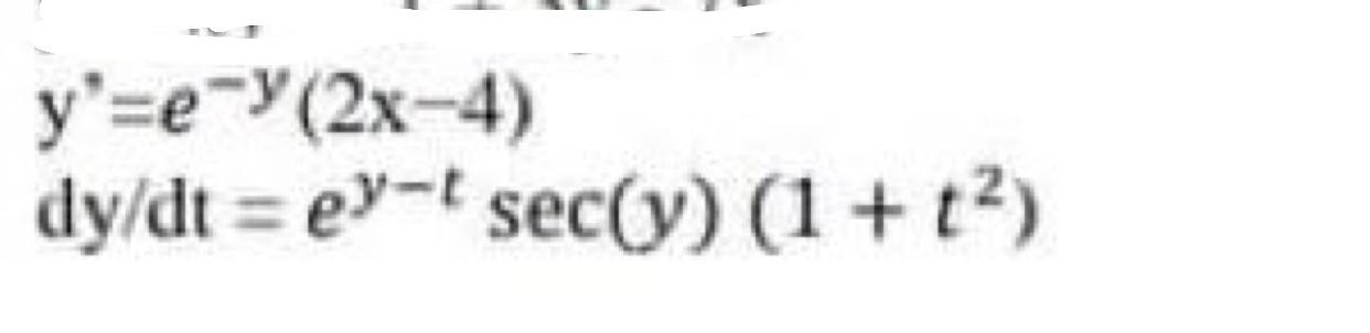 Solved Differential Equation Solve The Separable Chegg