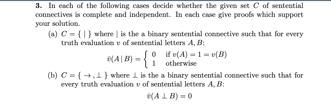 Solved 3. In Each Of The Following Cases Decide Whether The | Chegg.com