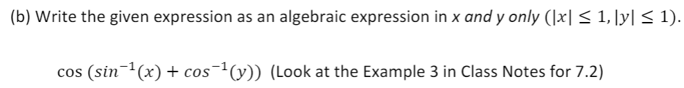 Solved 6. (a) Write the given expression as an algebraic | Chegg.com
