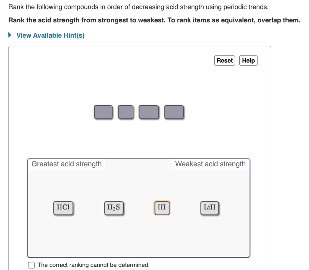 solved-rank-the-following-compounds-in-order-of-decreasing-chegg