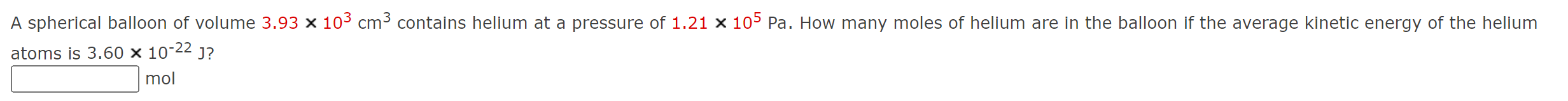 Solved atoms is 3.60×10−22 J ? mol | Chegg.com