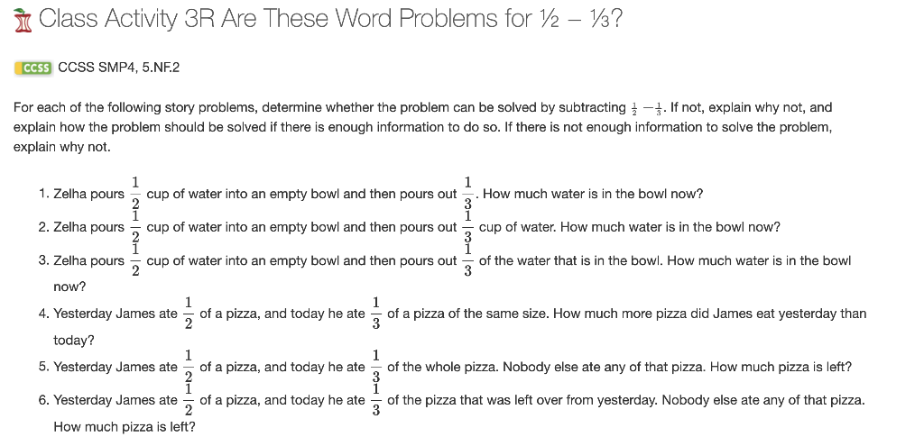 Solved Class Activity 3R Are These Word Problems for 12 – | Chegg.com