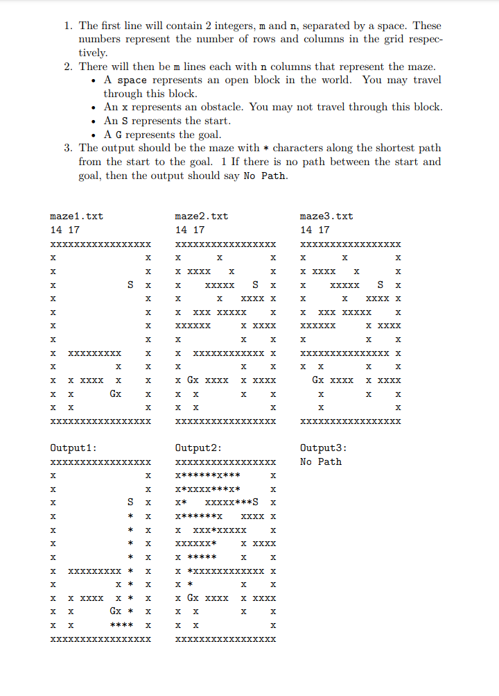 Solved help to write c++ program that reads in size of maze | Chegg.com