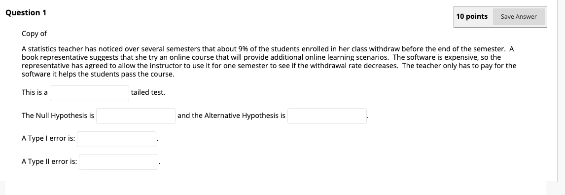 Solved Question 1 10 points Save Answer Copy of A statistics | Chegg.com
