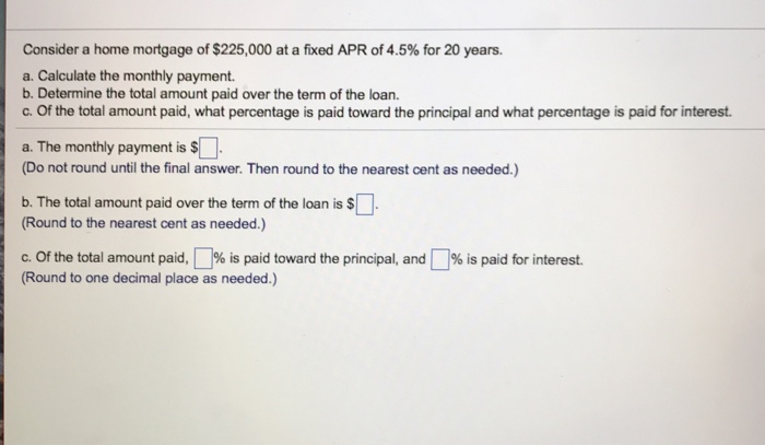 225 000 mortgage monthly payment