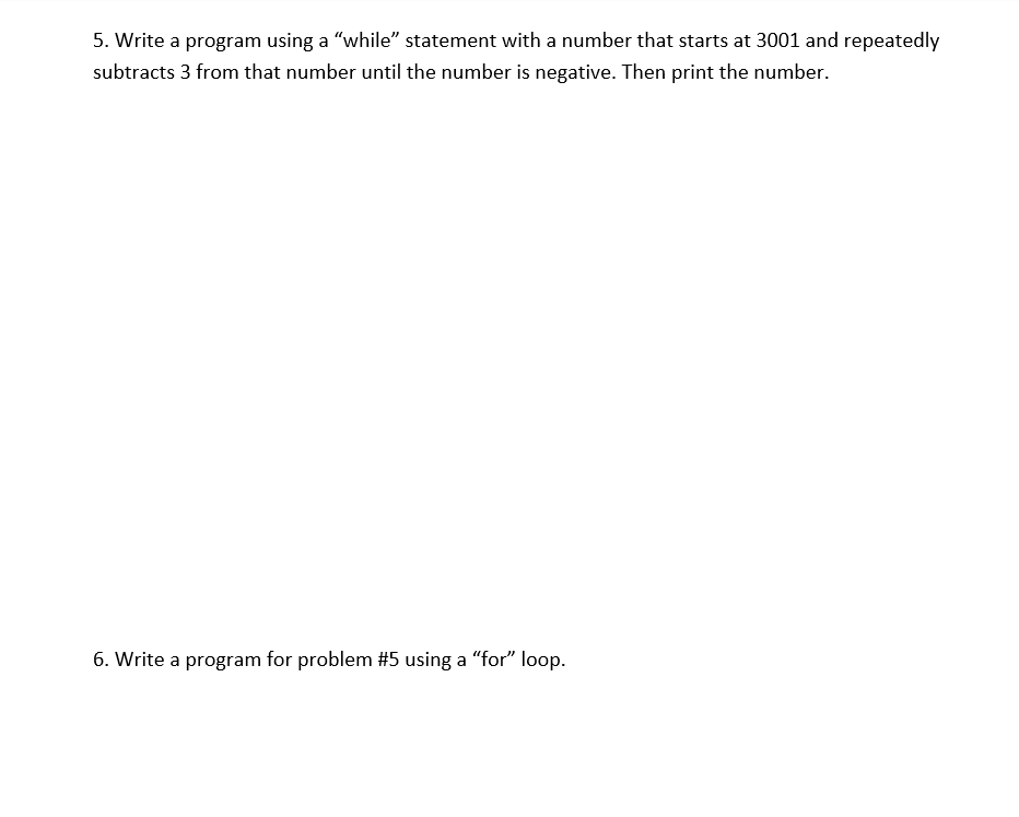 Solved 5. Write a program using a "while” statement with a | Chegg.com