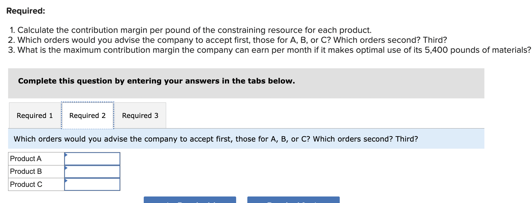 Solved Benoit Company Produces Three Products-A, B, And C. | Chegg.com