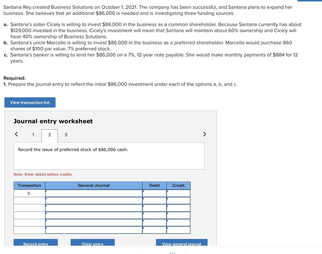 solved-santana-rey-created-business-solutions-on-october-1-chegg