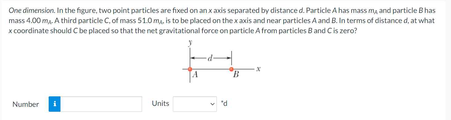 Solved One dimension. In the figure, two point particles are | Chegg.com