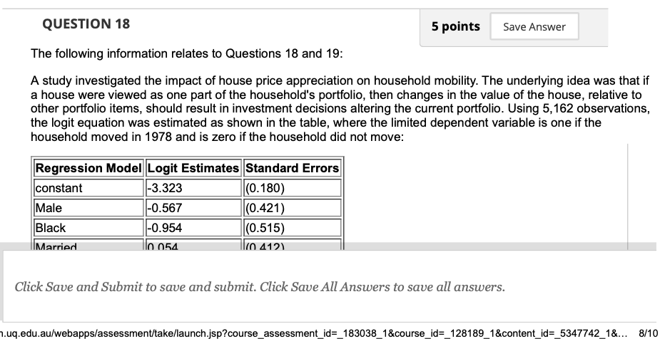 Question Completion Status: QUESTION 16 The following | Chegg.com
