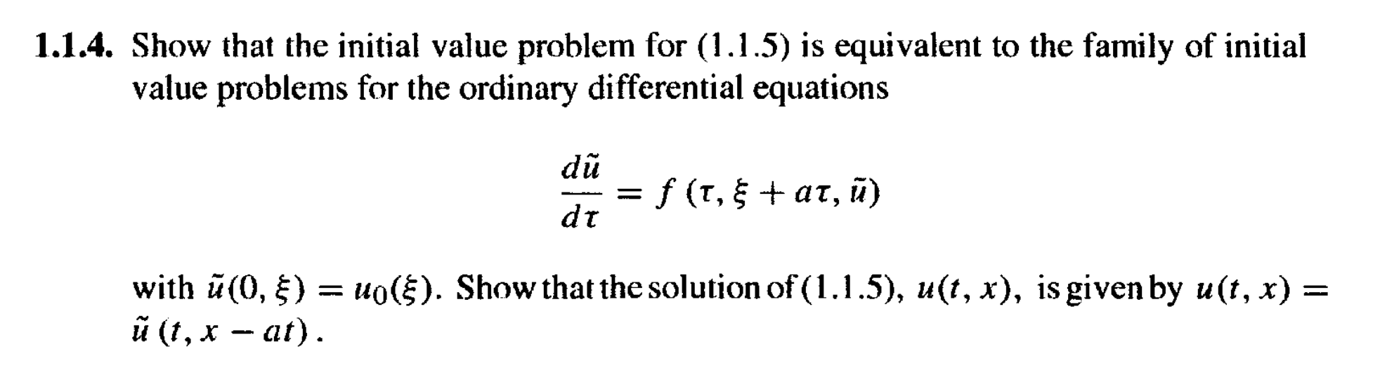 1.1.4. Show that the initial value problem for | Chegg.com