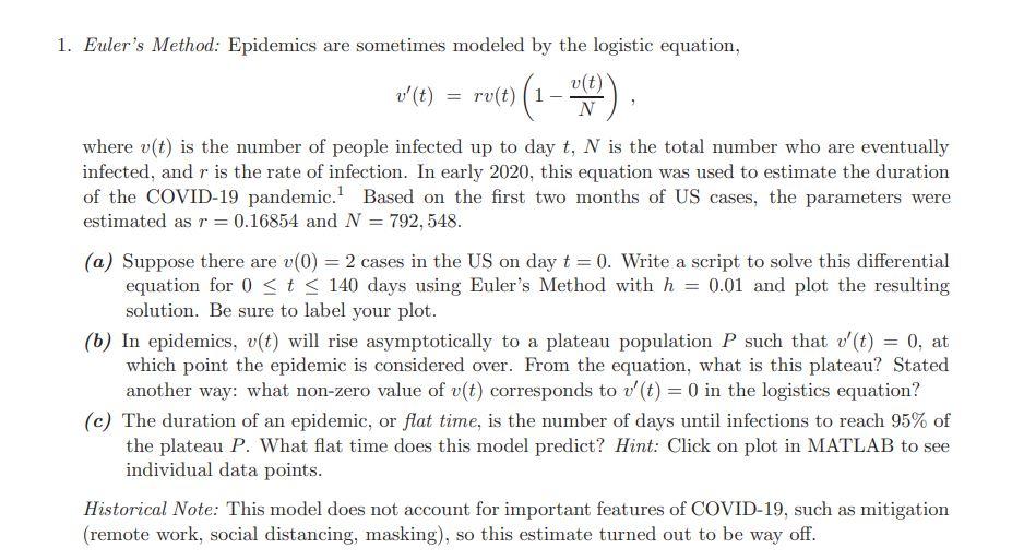 Solved Please I need Matlab code for all the given below | Chegg.com