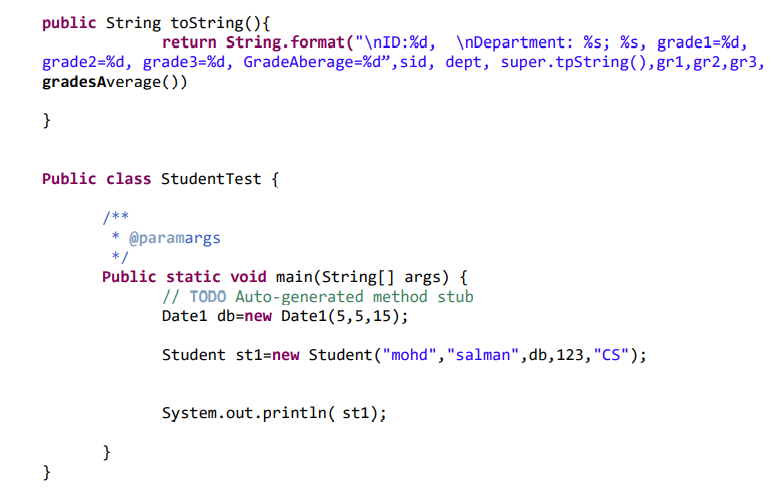 Solved Exercise 1: Write a program to implement following | Chegg.com