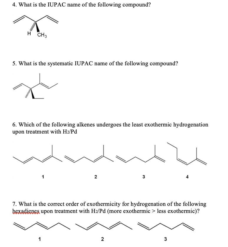 Solved 1. Which Of The Following Are Conjugated Dienes? 1 2 | Chegg.com