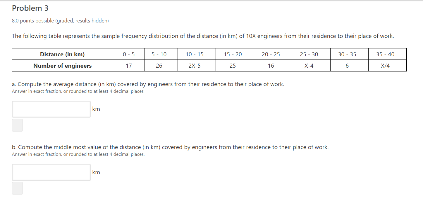 Solved Problem 3 8.0 Points Possible (graded, Results | Chegg.com