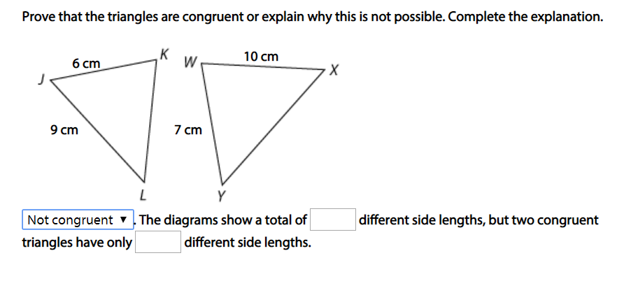 Solved Prove that the triangles are congruent or explain why | Chegg.com