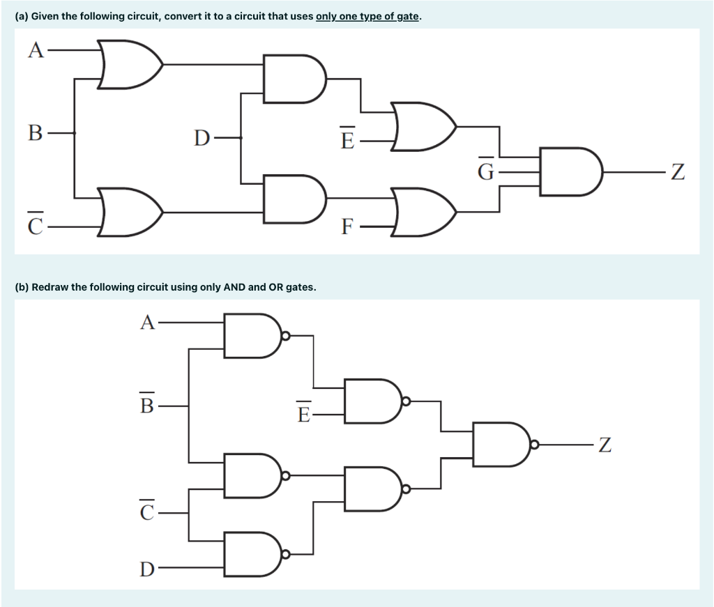 Solved (a) Given the following circuit, convert it to a | Chegg.com