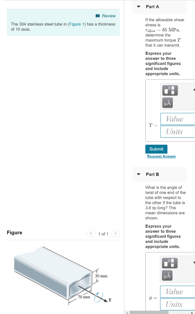 Solved The Allowable Shear Stress For The Material Is Tallow Chegg Com