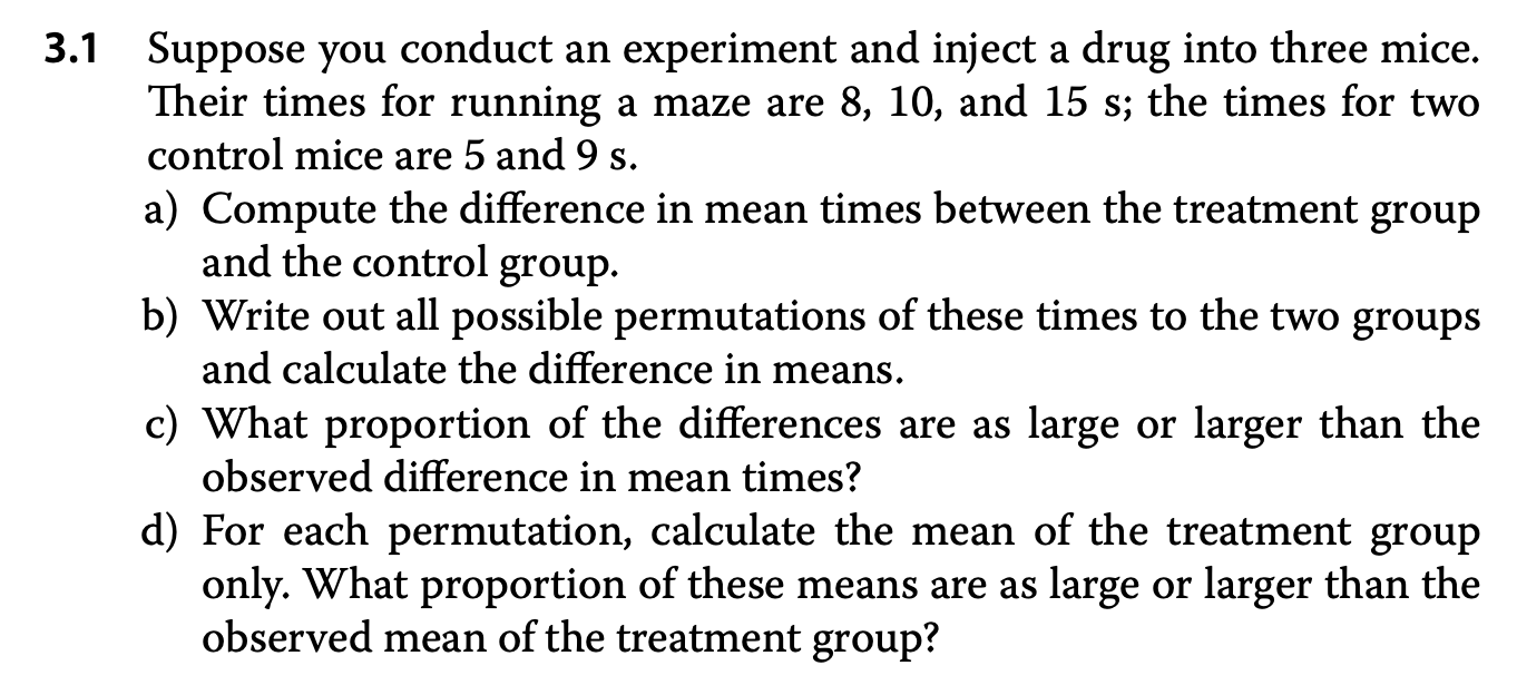 Solved 3.1 Suppose you conduct an experiment and inject a | Chegg.com