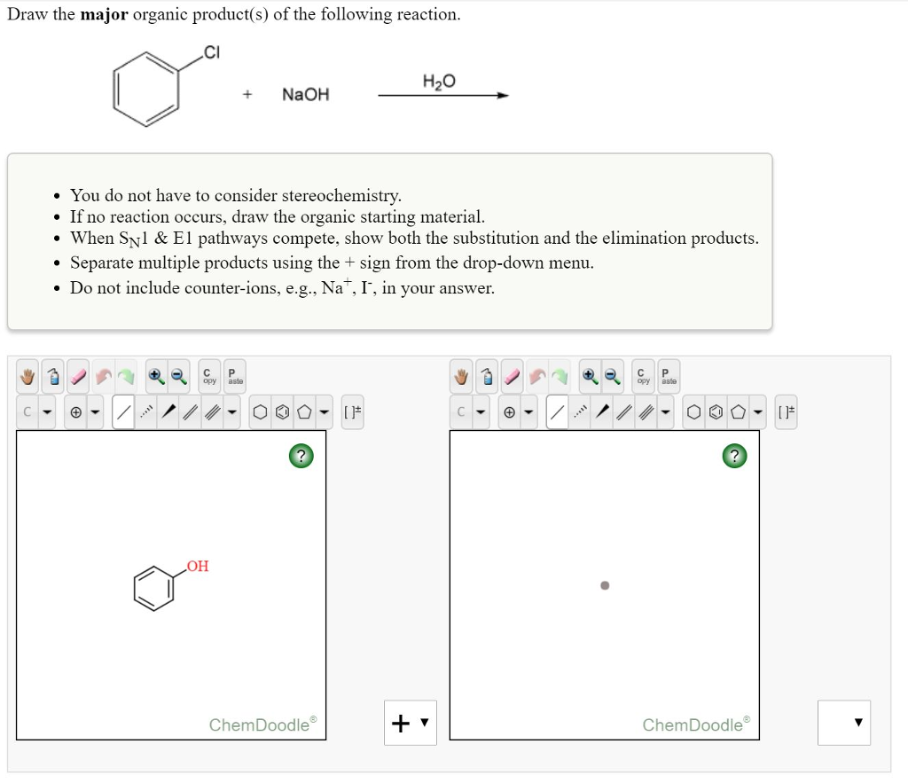 Draw The Major Organic Product For The Following Reaction