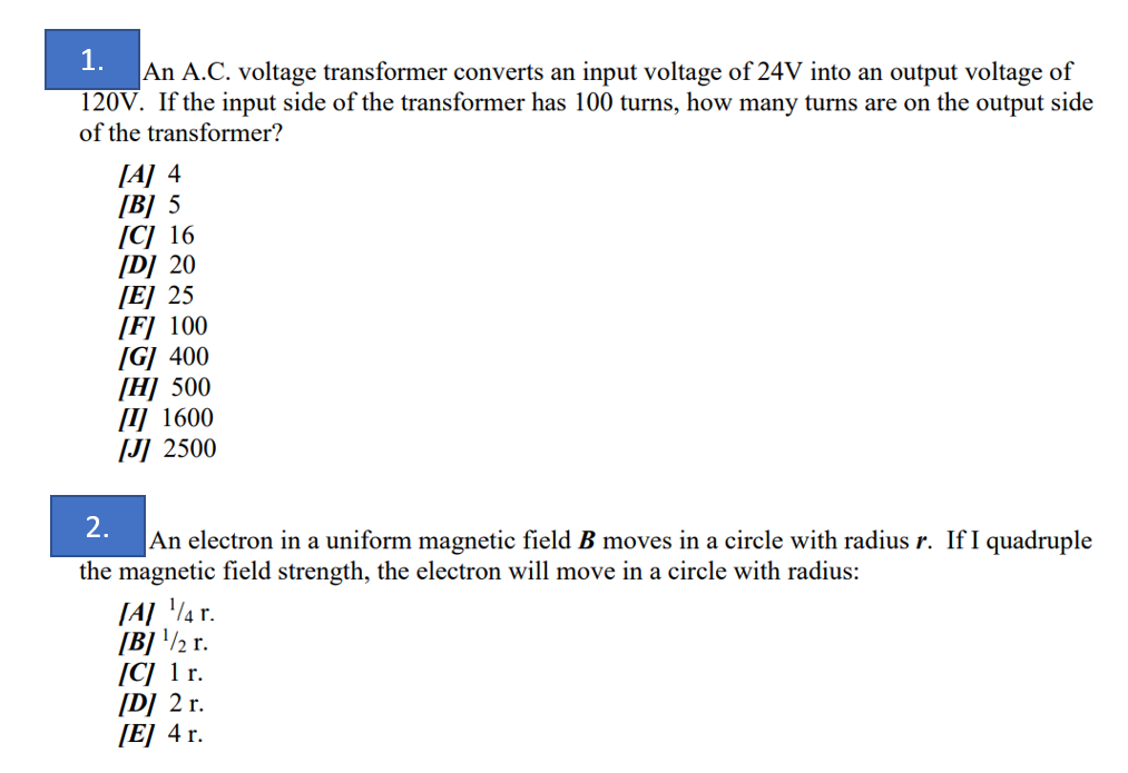 Solved 1 An A C Voltage Transformer Converts An Input V Chegg Com