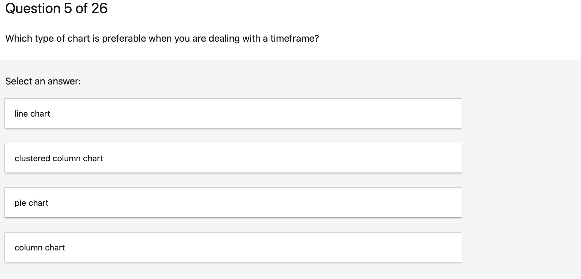 solved-which-type-of-chart-is-preferable-when-you-are-chegg