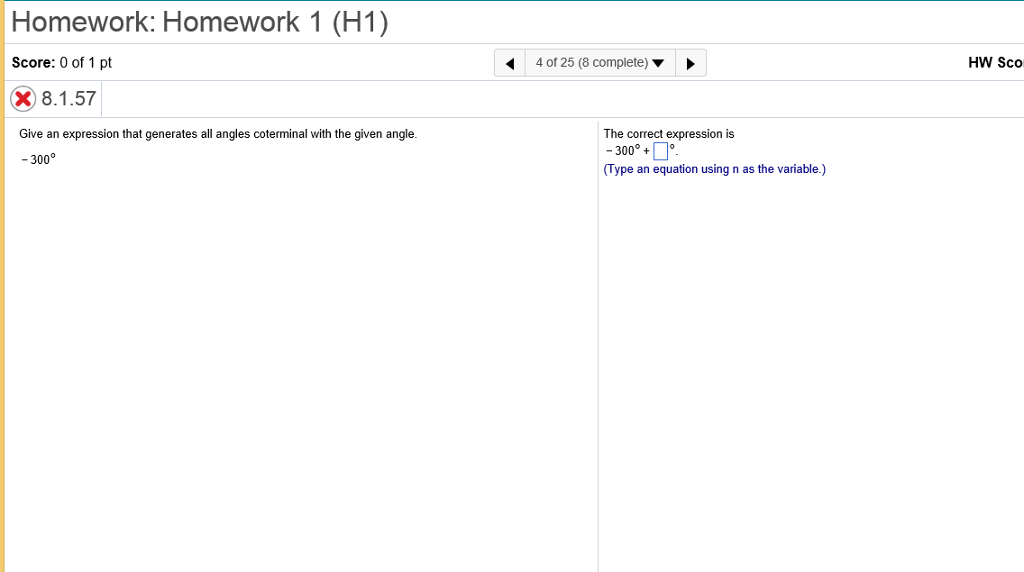 Solved Homework Homework 1 H1 Score 0 Of 1 Pt X 8 1 57 Chegg Solved Homework Homework 1 H1 Score 0 Of 1 Pt X 8 1 57 Chegg