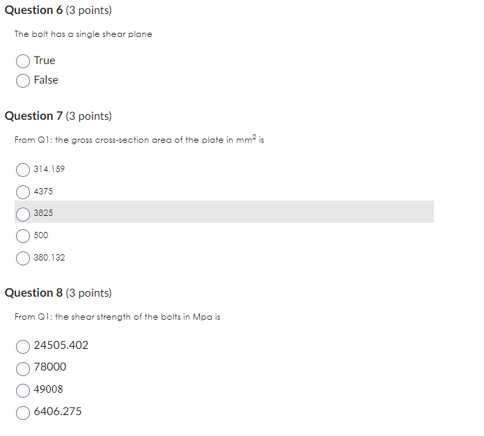 Solved Q1 Two plates and bolt The bolted connection