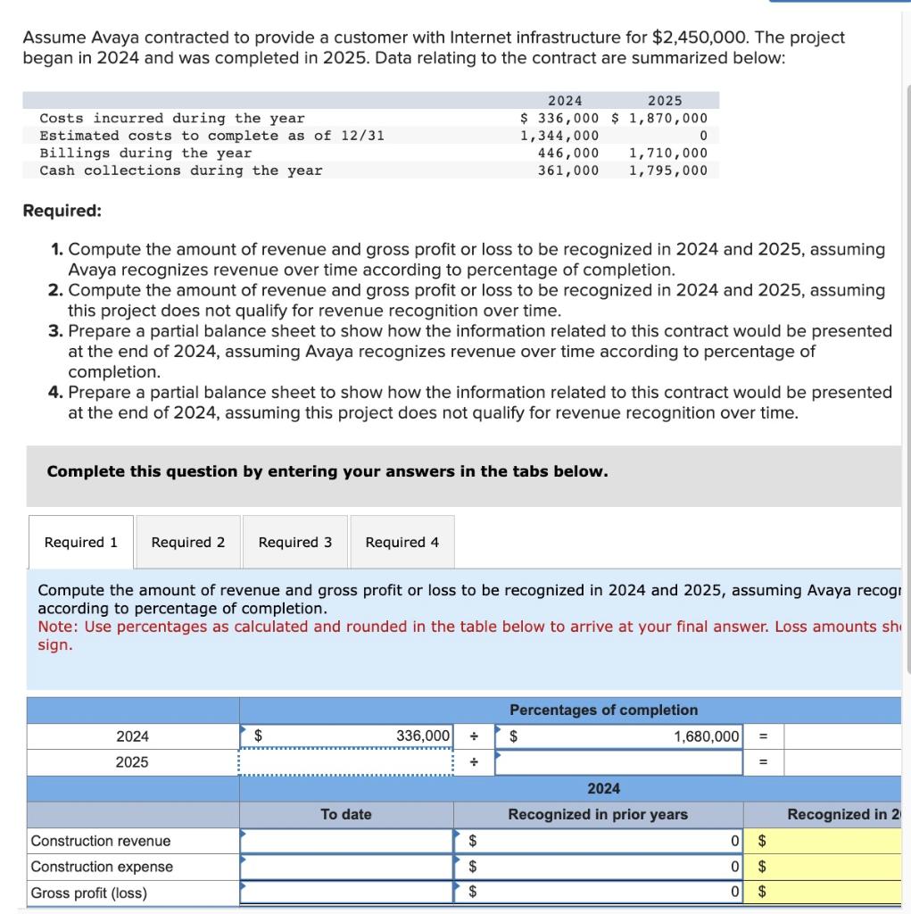 Solved Assume Avaya contracted to provide a customer with | Chegg.com