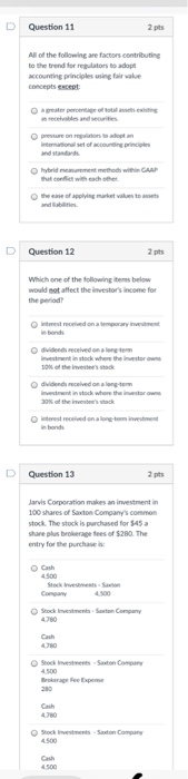Solved D | Question 11 2 pts l of the following are factors | Chegg.com