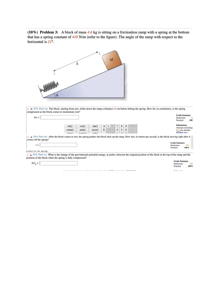 Solved Please help with the physics problem. I keep getting | Chegg.com
