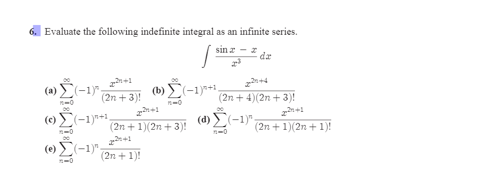 solved-6-evaluate-the-following-indefinite-integral-as-an-chegg