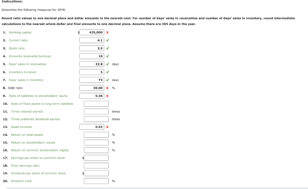 Comparative Statement Solutions