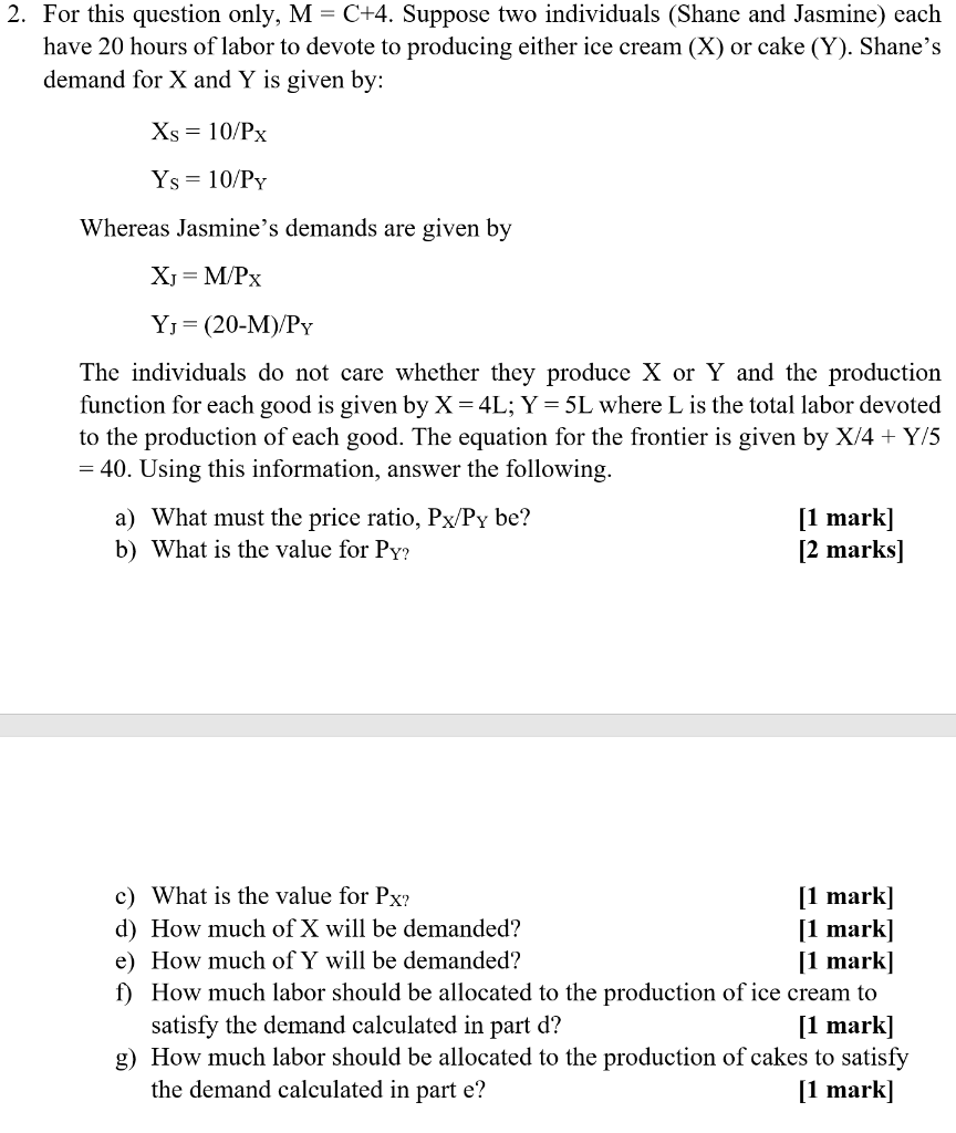 Solved 2 For This Question Only M C 4 Suppose Two In Chegg Com