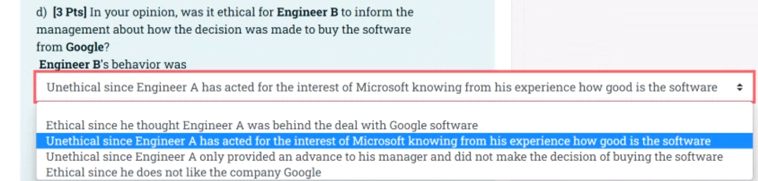 Solved A software Engineer A has worked for the Company | Chegg.com