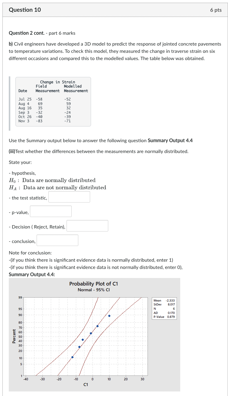 Solved Question 2 cont. - part 6 marks b) Civil engineers | Chegg.com